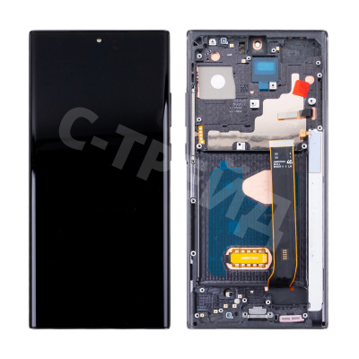 Дисплей для Samsung Galaxy Note 20 Ultra (N985F/N986F) модуль с рамкой Черный - (OLED) (Full Size)