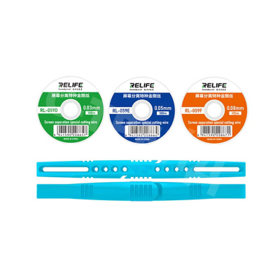 Набор струн для разделения дисплейных модулей Relife RL-059 Plus (0.03/0.05/0.08 мм, 100 м)