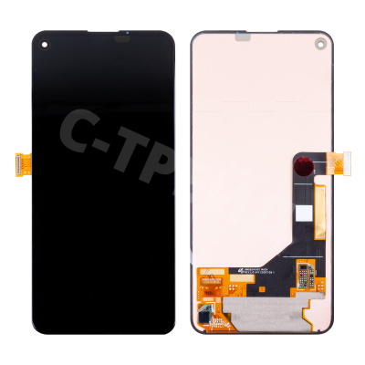Дисплей для Google Pixel 5a (G1F8F/G4S1M) в сборе с тачскрином Черный - OR