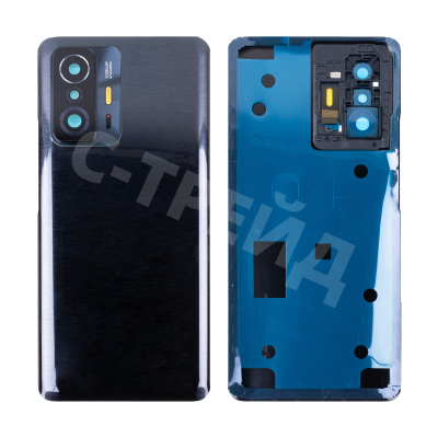 Задняя крышка для Xiaomi 11T/11T Pro (21081111RG/2107113SG) Черный - Премиум