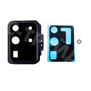 Стекло камеры для Samsung Galaxy S20 Ultra (G988B) в сборе с рамкой Черный