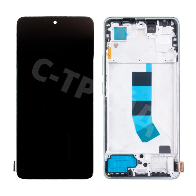 Дисплей для Xiaomi Redmi Note 13 4G (23129RAA4G/23124RA7EO/23129RA5FL) модуль с рамкой Зеленый - (In-Cell)