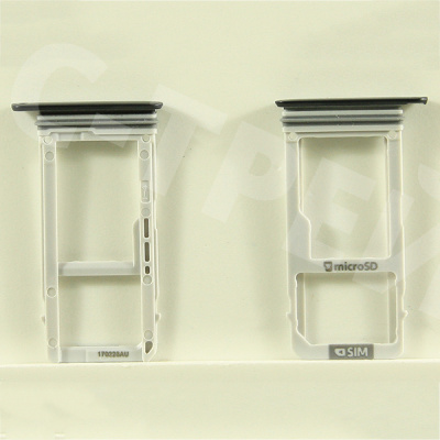 Держатель SIM для Samsung Galaxy A3 2017 (A320F) Черный