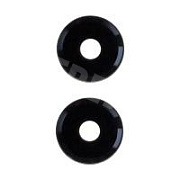 Стекло камеры для Xiaomi Poco M7 Pro 5G (2409FPCC4G) (комплект 2 шт.) Черный