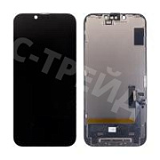Дисплей для iPhone 14 (A2883) в сборе с тачскрином Черный - JCID (Soft OLED, Full HD) (с верификацией = с привязкой без ошибки)