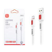 Кабель USB - Lightning XO NB151 (2.4A, плоский) Белый