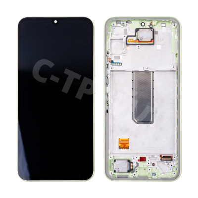 Дисплей для Samsung Galaxy A34 5G (A346B) модуль с рамкой Зеленый - OR (SP)