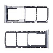 Держатель SIM для Xiaomi Redmi 14C/Poco C75 (2411DRN47C/2410FPCC5G) Черный