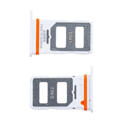 Держатель SIM для Xiaomi Redmi Note 12 Pro 5G (22101316C/22101316I/22101316G) Белый