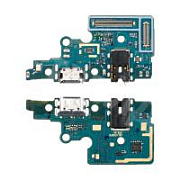Шлейф для Samsung Galaxy A70 (A705F) плата системный разъем/разъем гарнитуры/микрофон - Премиум