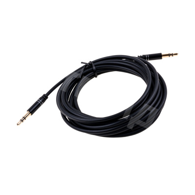 Кабель AUX "3,5 мм" Jack - "3,5 мм" Jack (3 м) Черный