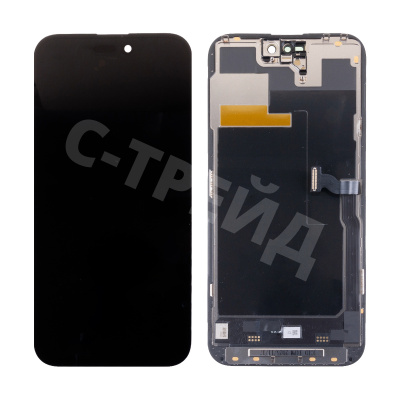 Дисплей для iPhone 14 Pro Max (A2895) в сборе с тачскрином Черный - JCID (Soft OLED, Full HD, 120 Гц) (с верификацией = с привязкой без ошибки)