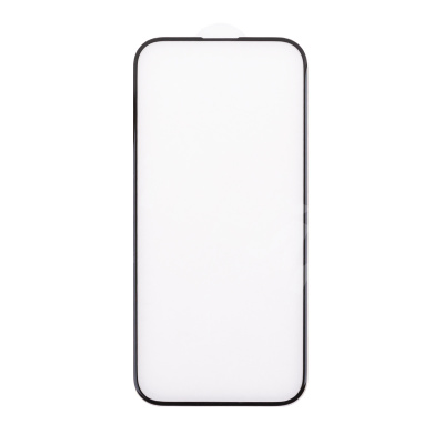 Защитное стекло "Премиум" для iPhone 15 Черный (Закалённое+, полное покрытие)