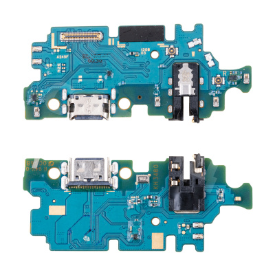 Шлейф для Samsung Galaxy A24 4G (A245F) плата системный разъем/разъем гарнитуры/микрофон - Премиум