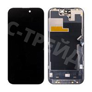 Дисплей для iPhone 14 Pro (A2891) в сборе с тачскрином Черный - JCID (Soft OLED, Full HD, 120 Гц) (с верификацией = с привязкой без ошибки)