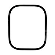 Стекло для переклейки Apple Watch Ultra 1/2 (49 мм) сапфировое Черный