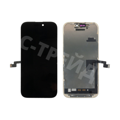 Дисплей для iPhone 16 Pro (A3293) в сборе с тачскрином Черный - OR (rev. LG) (Снятый, заменено ТОЛЬКО стекло)