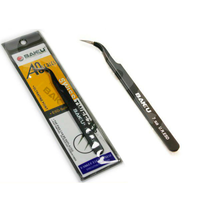 Пинцет изогнутый BAKU 7-sa
