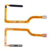 Шлейф для Huawei Honor X8b (LLY-LX1) сканер отпечатка пальцев Черный