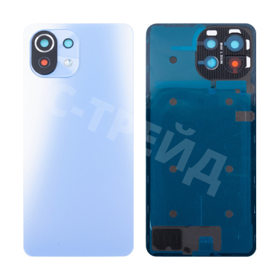 Задняя крышка для Xiaomi Mi 11 Lite 4G/5G/11 Lite 5G NE (M2101K9AG/M2101K9G/2109119DG) Голубой - Премиум