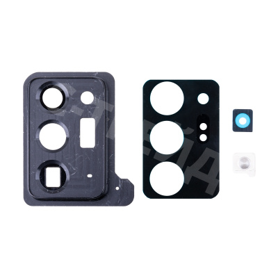 Стекло камеры для Samsung Galaxy Note 20 Ultra (N985F) в сборе с рамкой Черный