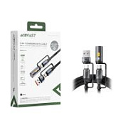 Кабель Type-C - 3 в 1 (Type-C+USB+прикуриватель) Acefast J6 (3A, 60W, оплетка нейлон, 1,2 м) Черный
