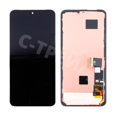 Дисплей для Google Pixel 8 (GKWS6/G9BQD/GZPFO/GPJ41) в сборе с тачскрином Черный - (OLED)