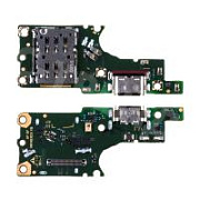 Шлейф для Huawei Honor 50 Lite/Nova 8i (NTN-LX1/NEN-LX1) плата на системный разъем/разъем SIM/микрофон - Премиум