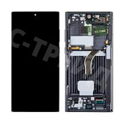 Дисплей для Samsung Galaxy S22 Ultra (S908B/S9080) модуль с рамкой Черный - OR (SP)