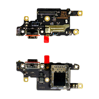 Шлейф для Xiaomi Poco X7 Pro (2412DPC0AG) плата системный разъем/разъем SIM/микрофон - Премиум