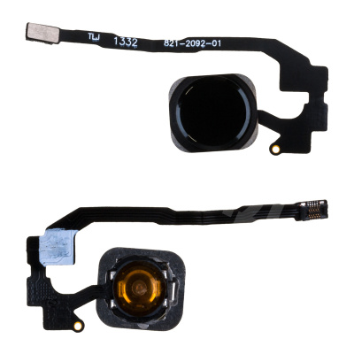 Шлейф для iPhone 5S/SE на кнопку HOME в сборе Черный