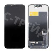 Дисплей для iPhone 13 (A2635) в сборе с тачскрином Черный - (Soft OLED, Full HD) (с верификацией)
