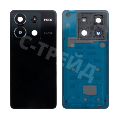 Задняя крышка для Xiaomi Poco X6 5G (23122PCD1G) Черный - Премиум