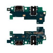 Шлейф для Samsung Galaxy A31 (A315F) плата системный разъем/разъем гарнитуры/микрофон - Премиум