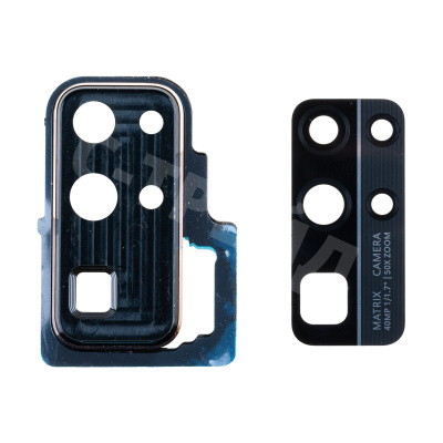 Стекло камеры для Huawei Honor 30 (BMH-AN10) в сборе с рамкой Черный