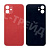 Задняя крышка для iPhone 12 (A2403) Красный (стекло, широкий вырез под камеру, логотип)