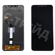 Дисплей для Xiaomi Pocophone F1 (M1805E10A) в сборе с тачскрином Черный - Оптима