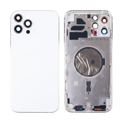 Корпус для iPhone 12 Pro Max (A2411) (1 Sim) Белый - Премиум
