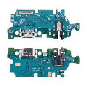 Шлейф для Samsung Galaxy A25 5G (A256E) плата системный разъем/разъем гарнитуры/микрофон - Премиум