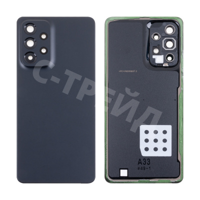 Задняя крышка для Samsung Galaxy A33 5G (A336B) Черный - Премиум