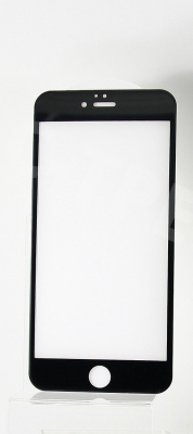 Защитное стекло "Оптима" для iPhone 6/6S Черный (Закалённое, полное покрытие)
