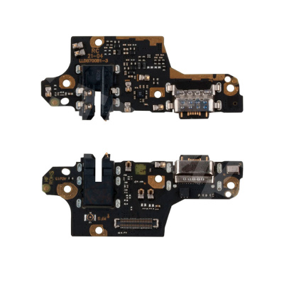 Шлейф для Xiaomi Poco X3 NFC/X3 Pro (M2007J20CG/M2102J20SG) плата системный разъем/разъем гарнитуры/микрофон - Премиум