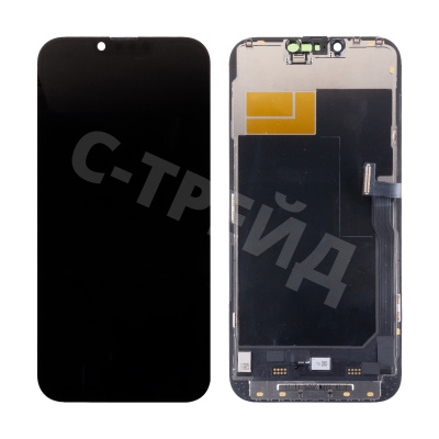 Дисплей для iPhone 13 Pro Max (A2645) в сборе с тачскрином Черный - JCID (Soft OLED, Full HD, 120 Гц) (с верификацией = с привязкой без ошибки)