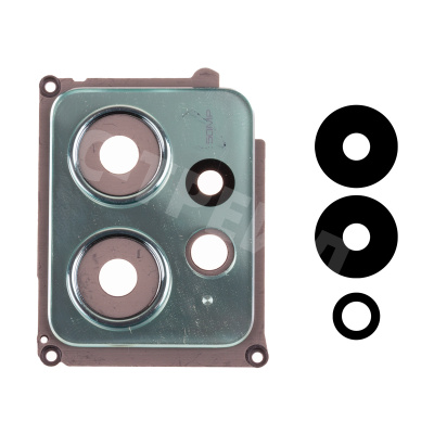 Стекло камеры для Xiaomi Redmi Note 12 4G (23021RAA2Y) в сборе с рамкой Зеленый