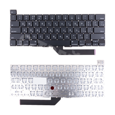 Клавиатура для ноутбука MacBook Pro 16" A2141 (2019, прямой Enter RU) Черный