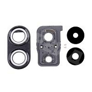 Стекло камеры для Xiaomi Poco X7 Pro (2412DPC0AG) в сборе с рамкой Черный