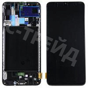 Дисплей для Samsung Galaxy A70 (A705F) модуль с рамкой Черный - OR (SP)
