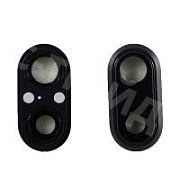 Стекло камеры для iPhone 8 Plus в сборе с рамкой Черный