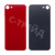Задняя крышка для iPhone 8 Красный (стекло, монолит, широкий вырез под камеру, логотип) - Премиум