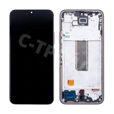 Дисплей для Samsung Galaxy A34 5G (A346B) модуль с рамкой Черный - (OLED) (Small Size)